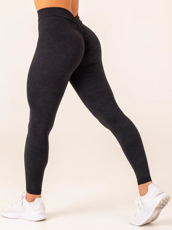 STONEWASH V SCRUNCH LEGGINGS