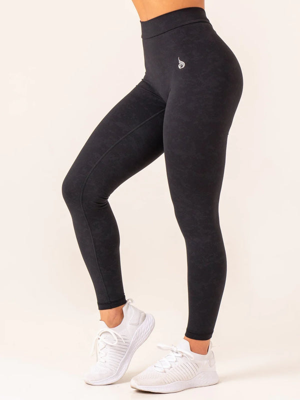 STONEWASH V SCRUNCH LEGGINGS