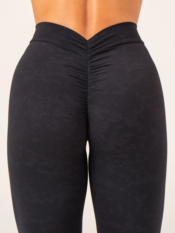 STONEWASH V SCRUNCH LEGGINGS