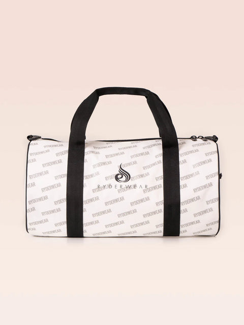 Signature Duffle Bag - Black white