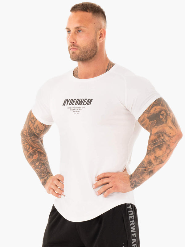 CORE-SHIRT - WHITE RYDERWEAR