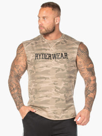 FLEECE TANK-TAN RYDERWEAR