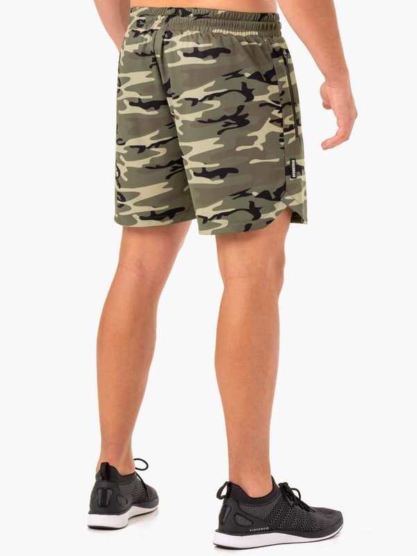 CAMO TECH MESH TRAINING SHORTS RYDERWEAR