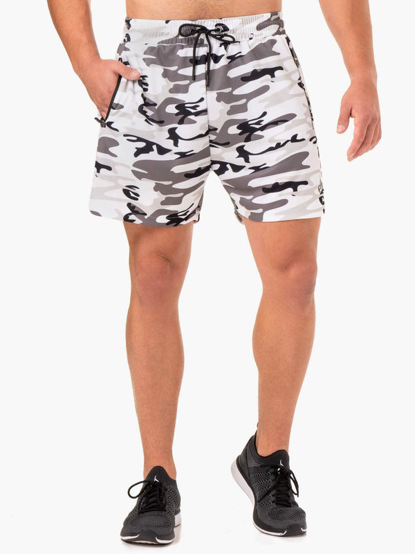 CAMO TECH MESH TRAINING SHORTS RYDERWEAR