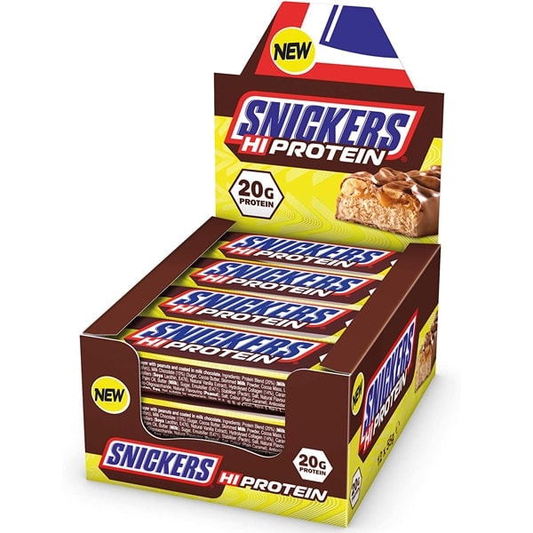 סניקרס חלבון 20 גרם ליחידה  מבצע  5 יחי' SNICKERS PRO